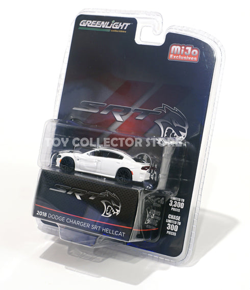 Greenlight Mijo Exclusive 2018 Dodge Charger SRT Hellcat White